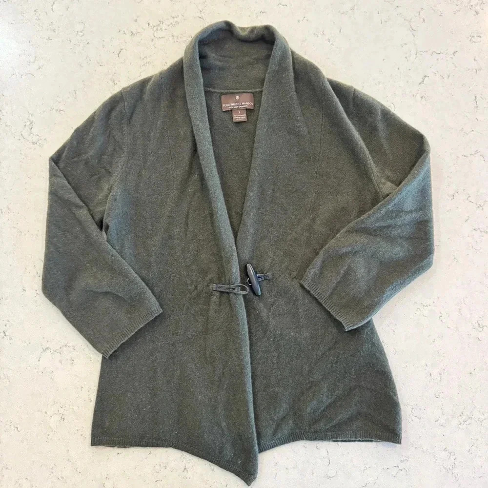 100% Cashmere Fenn Wright Manson Sweater for Women Size Small Button cardigan - Picture 3 of 11
